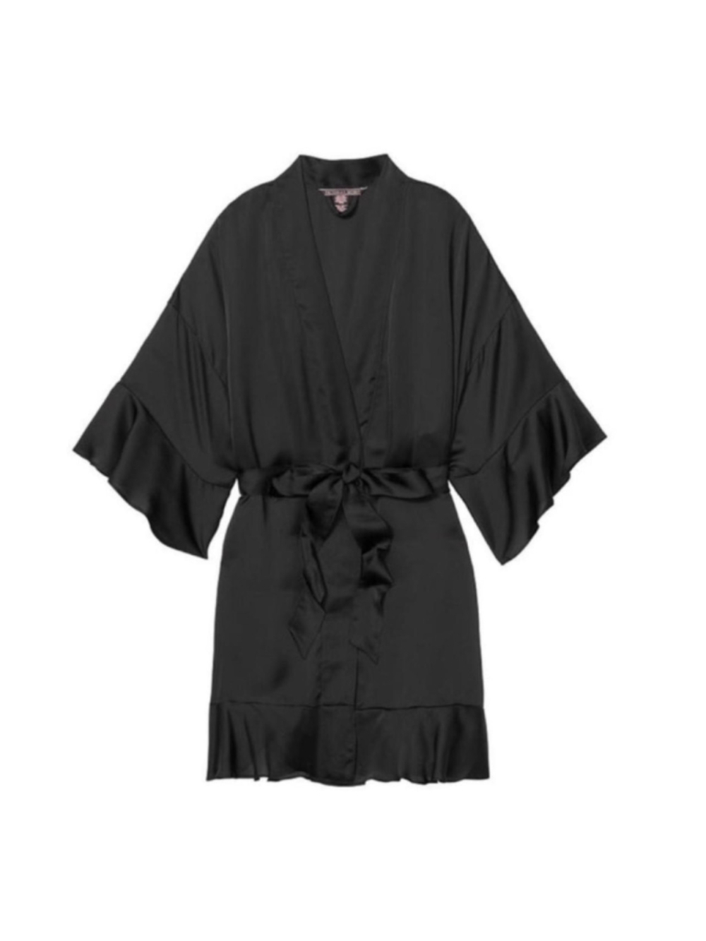 Victoria’s Secret black satin robe